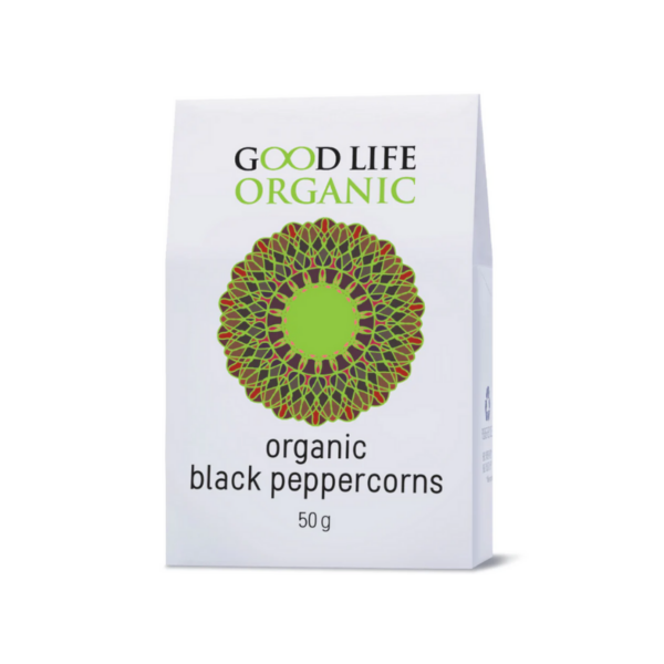 Good Life Organic Black Peppercorns 50g