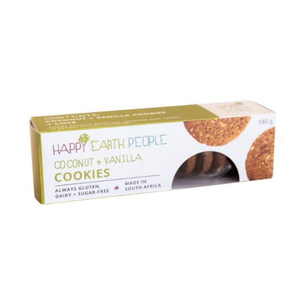 Happy Earth People Coconut + Vanilla Cookies 180g
