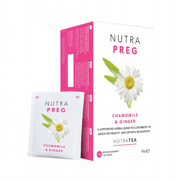 NutraTea NutraPreg (Chamomile & Ginger) Teabags 20