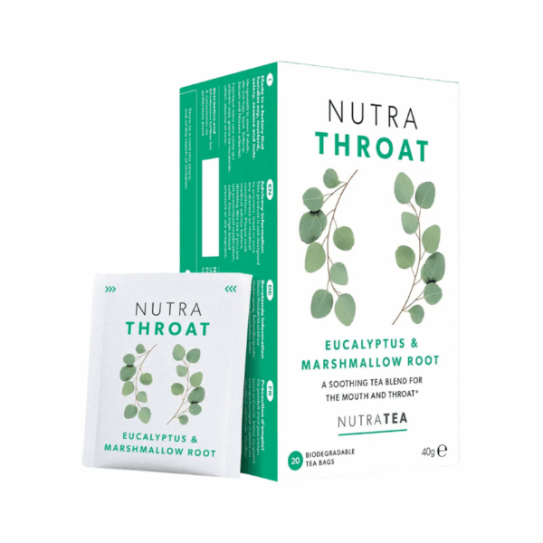 NutraTea NutraThroat (Eucalyptus & Marshmallow Root) Teabags 20