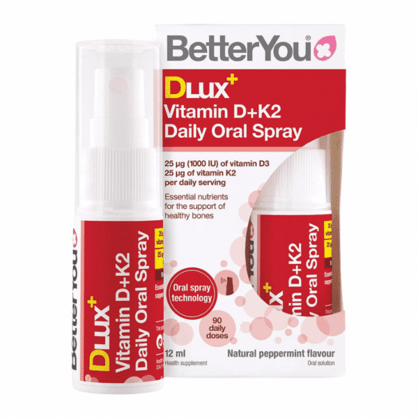 BetterYou Dlux Vitamin D3 K2 Daily Oral Spray 12ml