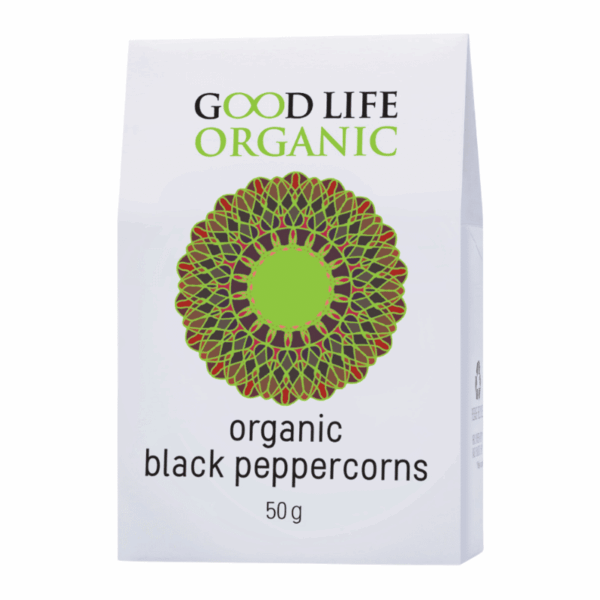 Good Life Organic Black Peppercorns 50g Refill