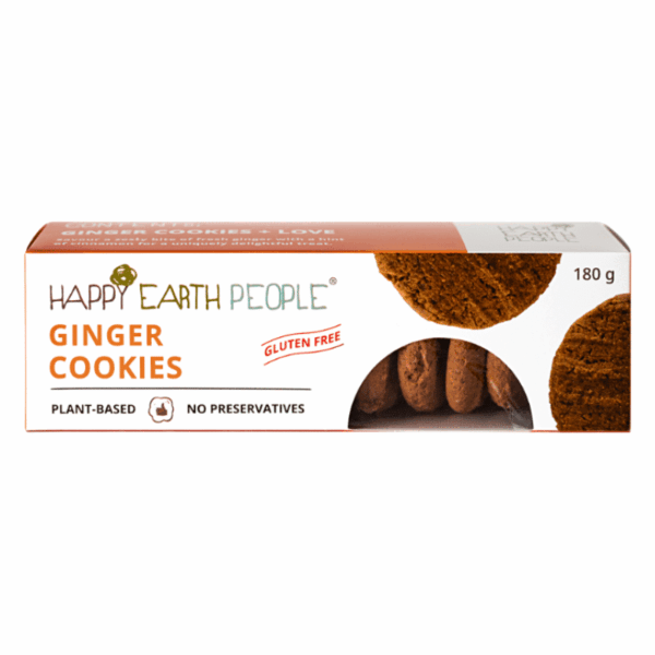 Happy Earth People Ginger Cookies 180g