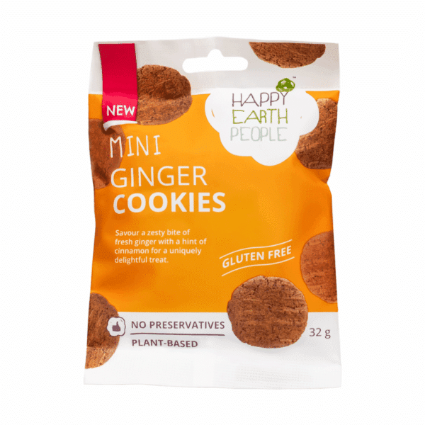 Happy Earth People Ginger Mini Cookies 32g