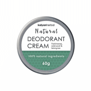 Kalyan Herbal Natural Deodorant Cream Frankincense, Cedarwood &Amp; Lemongrass 60G