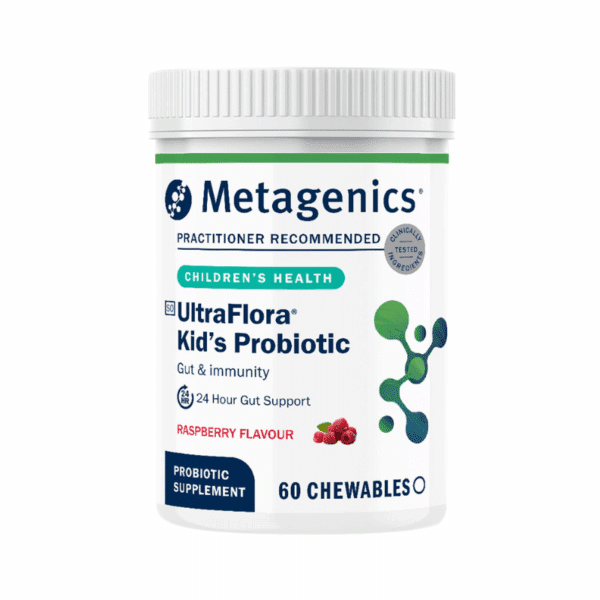 Metagenics UltraFlora Kid’s Probiotic Chewables Raspberry Flavour 60