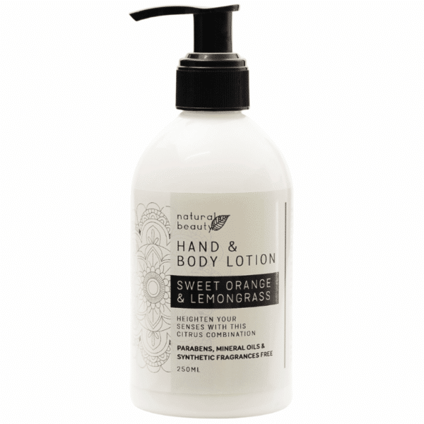 Naturals Beauty Hand & Body Lotion Sweet Orange & Lemongrass 250ml