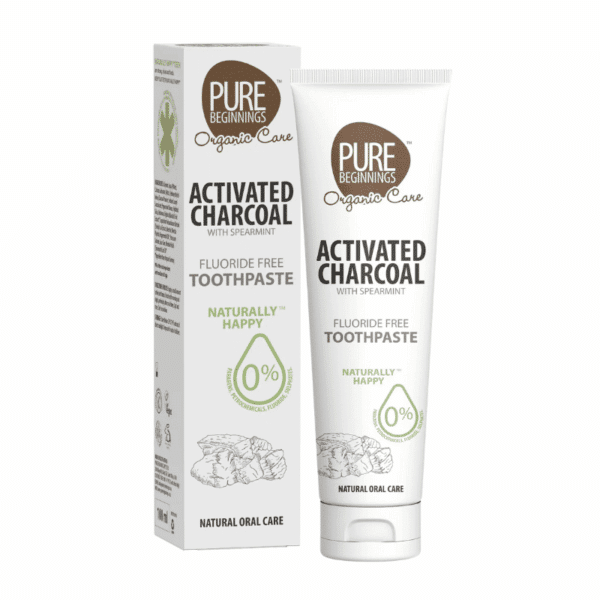 Pure Beginnings Toothpaste Activated Charcoal with Spearmint 100ml