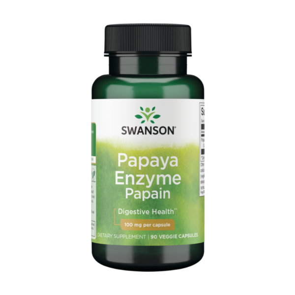 Swanson Papaya Enzyme Papain 100mg Capsules 90