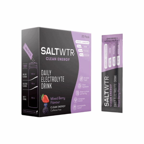 Wazoogles SaltWTR Daily Electrolyte Drink Mixed Berry 20 Pack