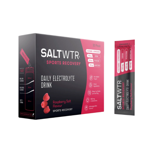 Wazoogles SaltWTR Daily Electrolyte Drink Raspberry Salt 30 Pack
