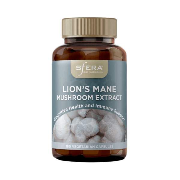 Sfera Bio Nutrition Lions Mane (Hericium Erinaceus) 180 Capsules
