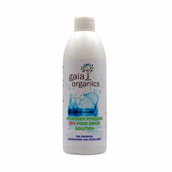 Gaia Organics Hydrogen Peroxide 35% Food Grade Solution 500ml