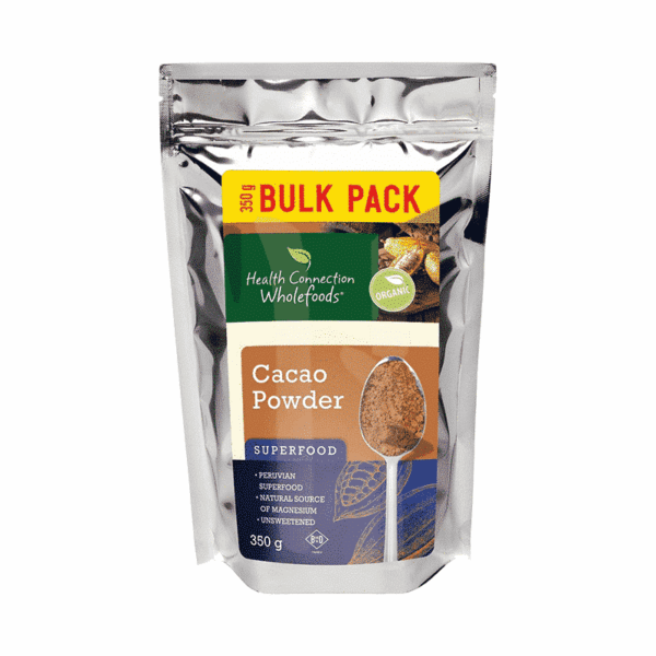 Health Connection Wholefoods Cacao Powder Organic 350g