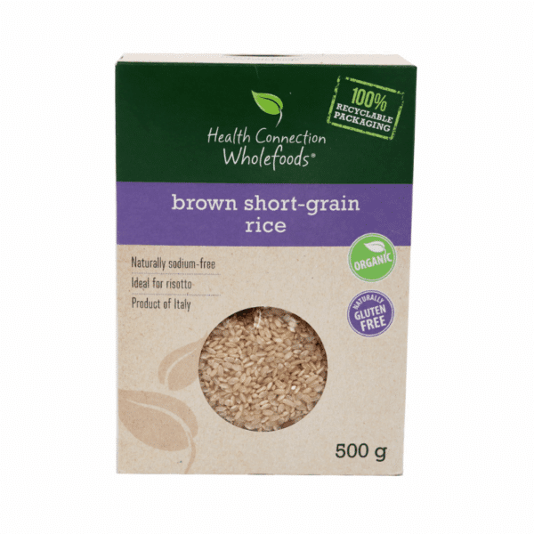 Health Connection Wholefoods Brown Short Grain Rice 500g