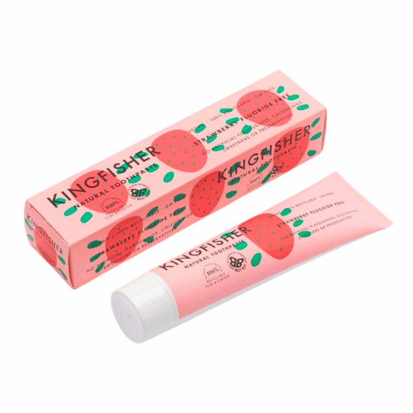 KingFisher Kids Natural Fluoride Free Toothpaste Strawberry 100ml