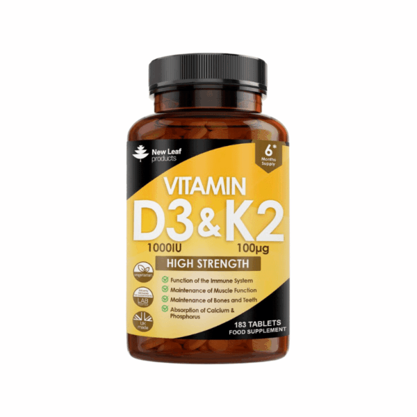 New Leaf Vitamin D3 1000iu + K2 183