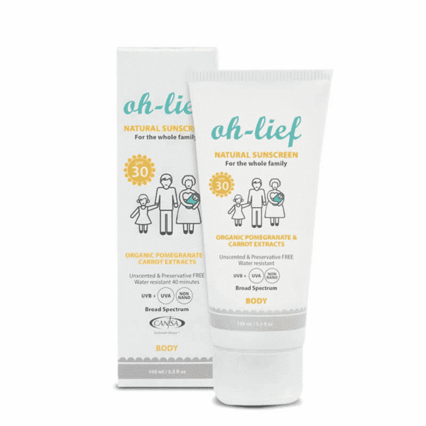 Oh-lief Natural Sunscreen Body SPF30 100ml