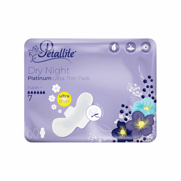Petallite Platinum Night Ultra Thin Pads 7 Pack