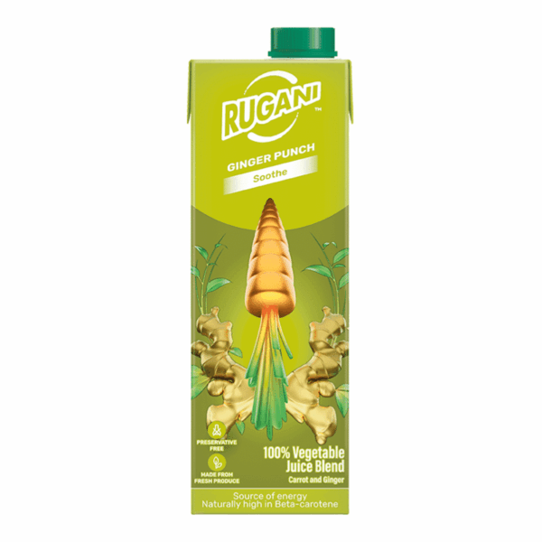 Rugani Juice 100% Carrot & Ginger Juice 750ml