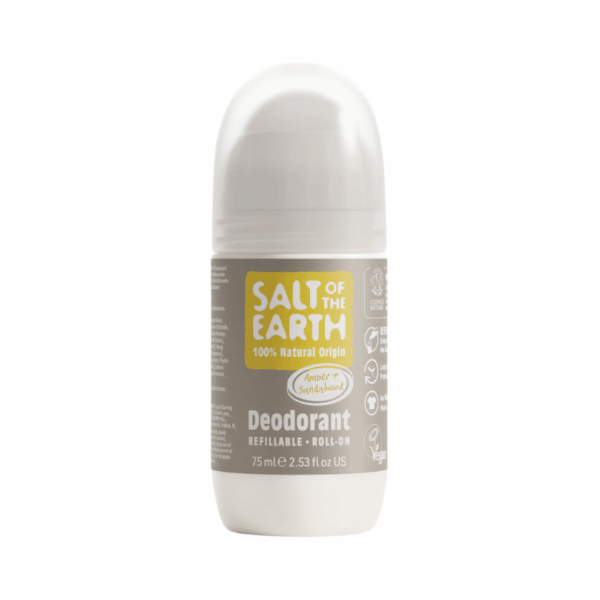 Salt of the Earth Amber & Sandalwood Refillable Roll-On Deodorant 75ml