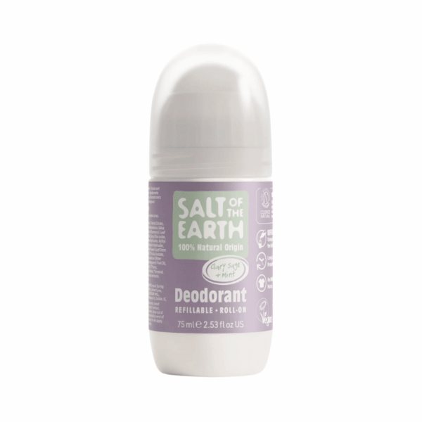 Salt of the Earth Clary Sage & Mint Refillable Roll-On Deodorant 75ml