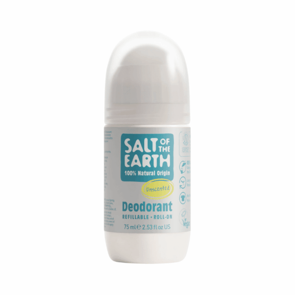 Salt of the Earth Unscented Refillable Roll-On Deodorant 75ml