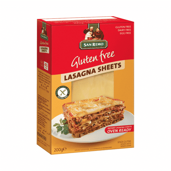 San Remo Lasagne Sheets Gluten Free
