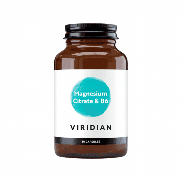 Viridian Nutrition Magnesium Citrate 100mg w/ B6 25mg 30s