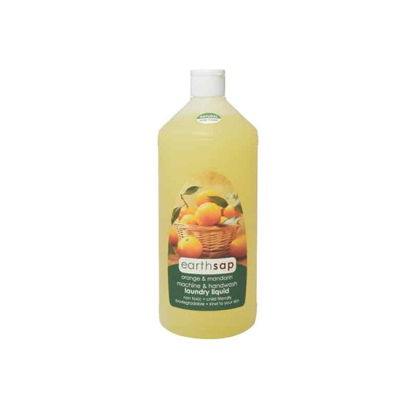 Earthsap Laundry Liquid Orange & Mandarin Machine & Handwash 1L Refill