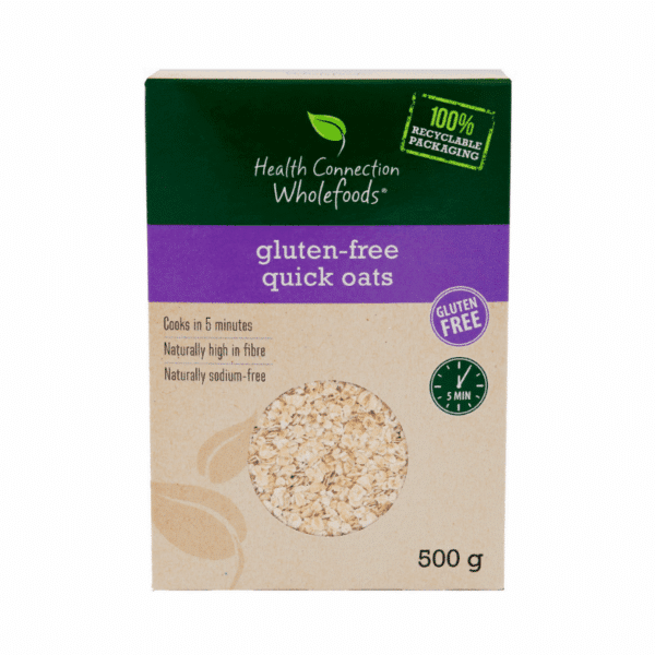 Health Connection Wholefoods Oats Quick Gluten Free 500g