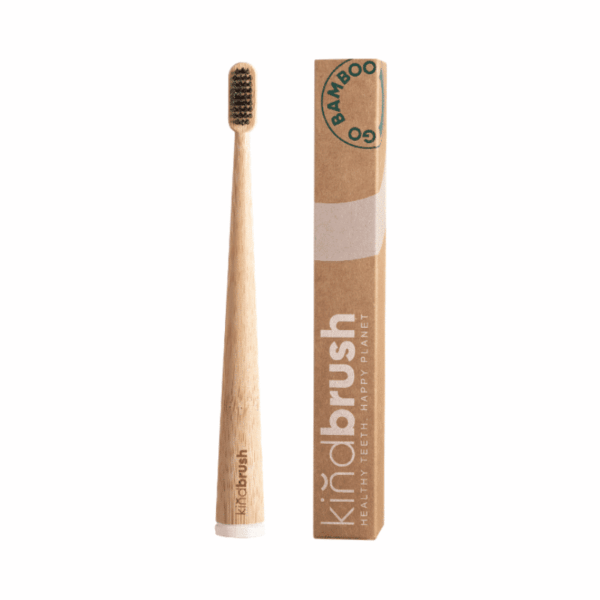 Kindbrush Bamboo Toothbrush Adult White