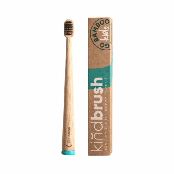 Kindbrush Bamboo Toothbrush Kids Aqua