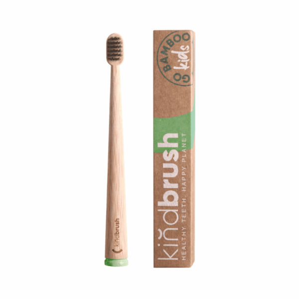 Kindbrush Bamboo Toothbrush Kids Light Green