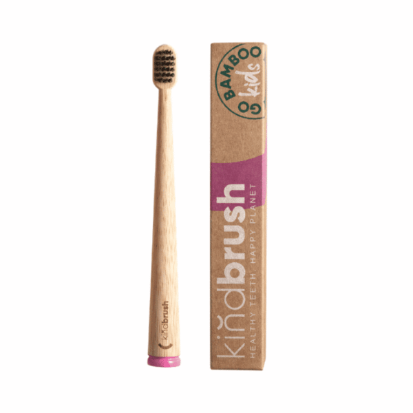 Kindbrush Bamboo Toothbrush Kids Pink