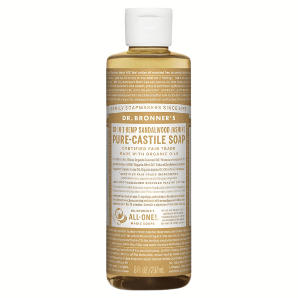 Dr Bronners Sandalwood Jasmine Pure Castille Liquid Soap 237ml