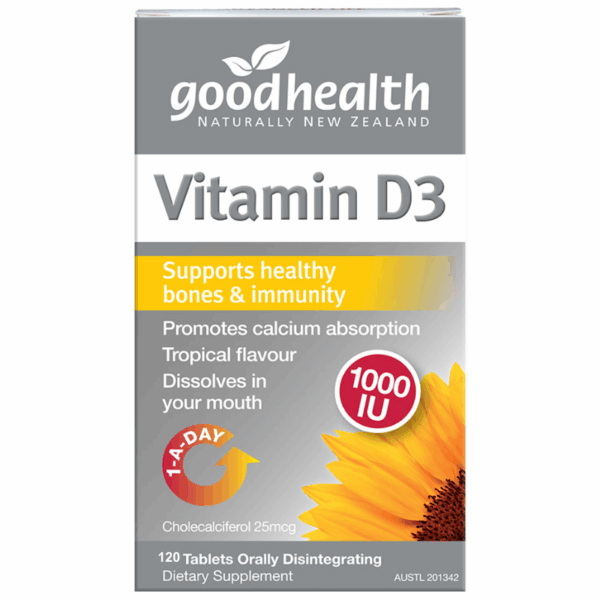Good Health Vitamin D3 Dissolving Mini Tablets 120