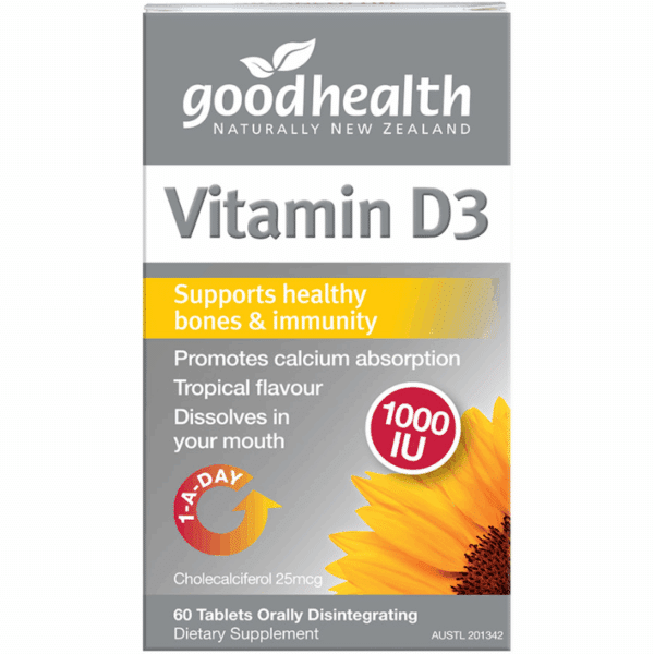 Good Health Vitamin D3 Dissolving Mini Tablets 60
