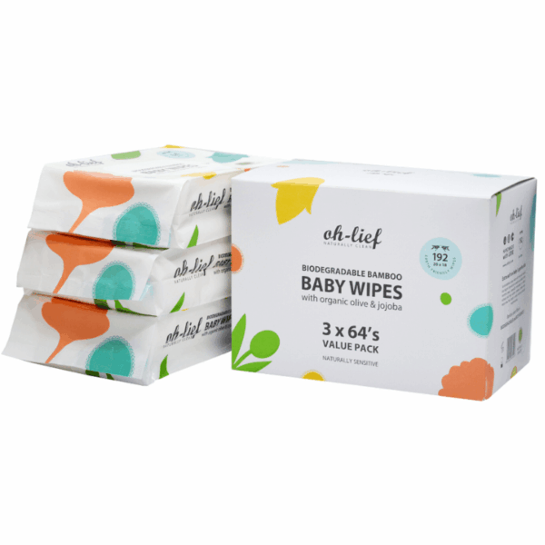 Oh lief Bamboo Baby Wipes 3 Pack