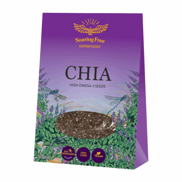 Soaring Free Superfoods Chia Seeds Raw 200g