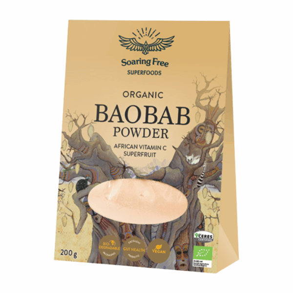 Soaring Free Superfoods Organic Baobab Powder 200g