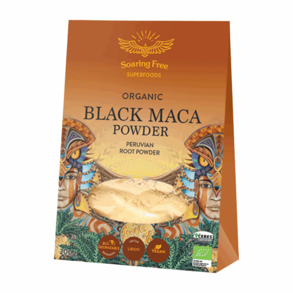Soaring Free Superfoods Organic Black Maca Powder 200g