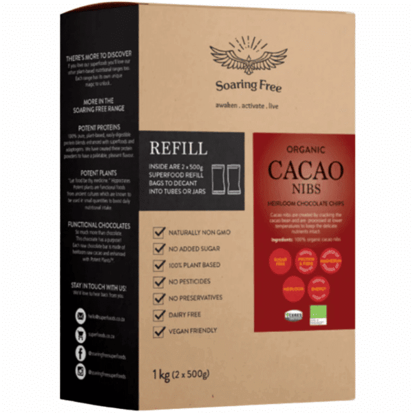 Soaring Free Superfoods Organic Cacao Nibs 1kg