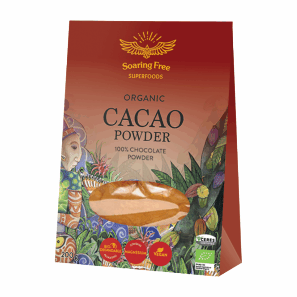 Soaring Free Superfoods Organic Cacao Powder 200g