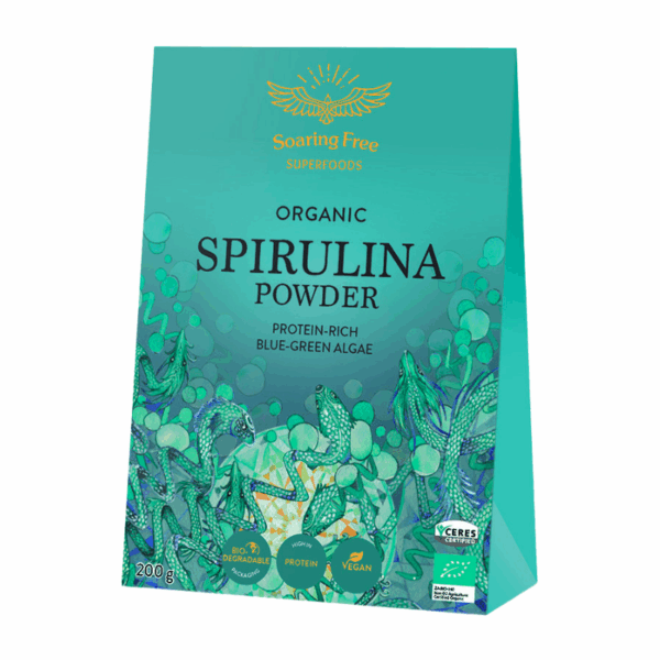 Soaring Free Superfoods Organic Spirulina Powder 200g