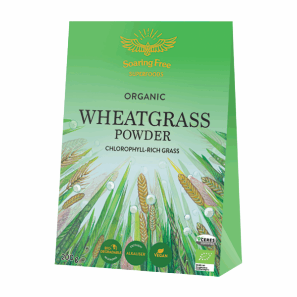 Soaring Free Superfoods Organic Wheatgrass Powder 200g