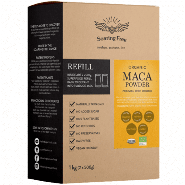 Soaring Free Superfoods Organic Yellow Maca Powder 1kg