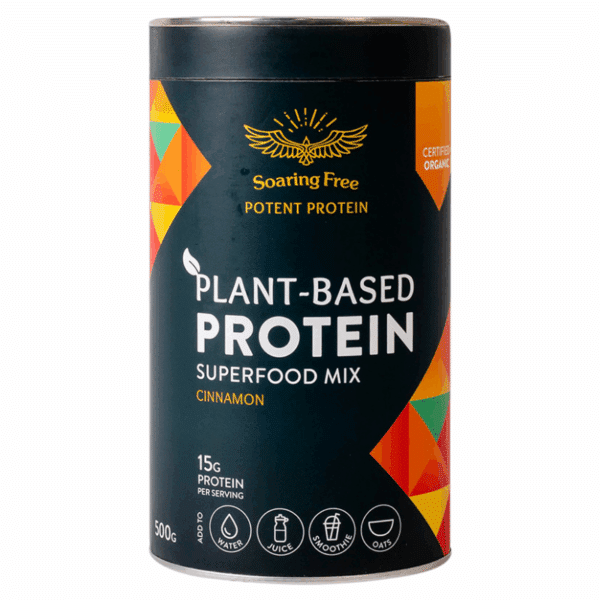 Soaring Free Superfoods Plant-Based Protein Superfood Mix - Cinnamon 500g