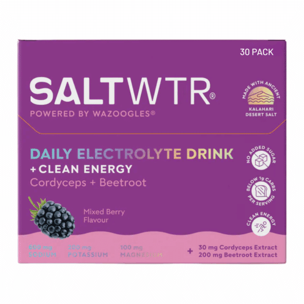 Wazoogles SaltWTR Daily Electrolyte Drink Mixed Berry 30 Pack