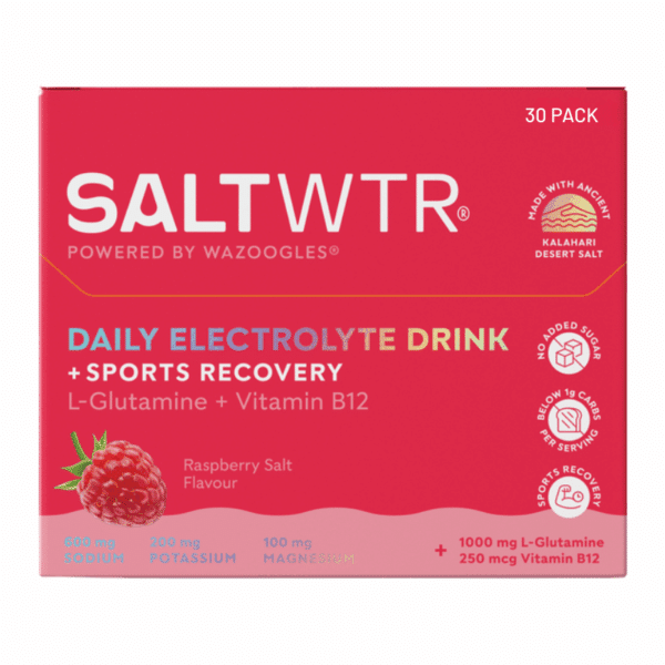 Wazoogles SaltWTR Daily Electrolyte Drink Raspberry Salt 30 Pack